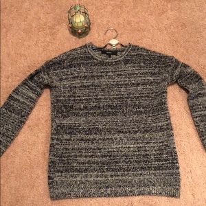 Forever 21 sweater grey and black tweed look!!